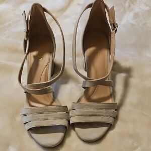Cole Haan Beige Strappy Heels